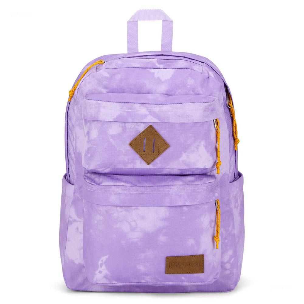 Sac à Dos Scolaire JanSport Double Break Violette | CEZ-11655964